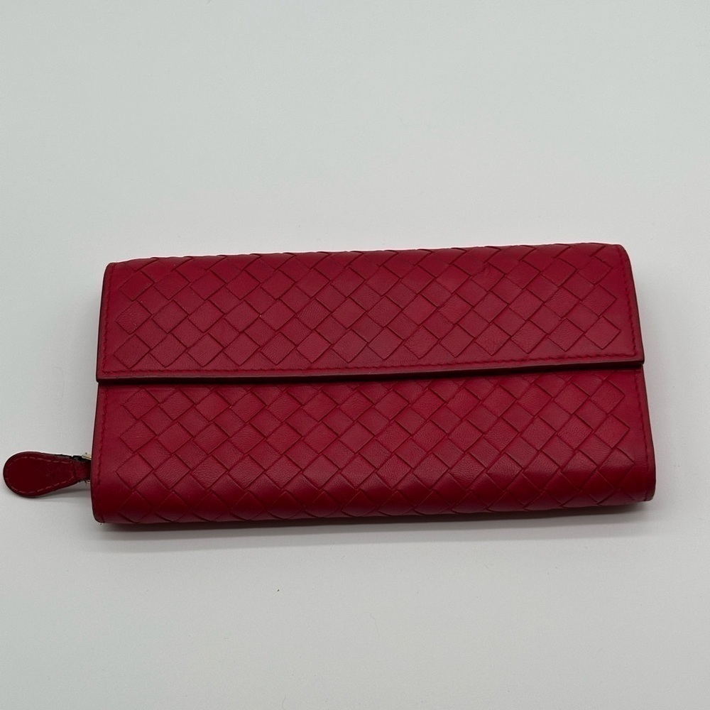 Vintage Bottega Veneta Pink Leather Wallet